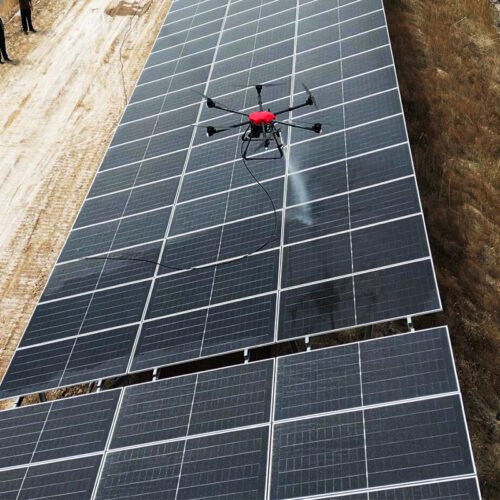The Future of Solar Maintenance Is Here — Fully Automated Drone Cleaning